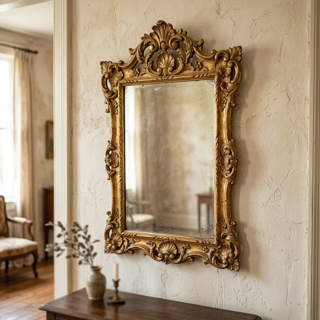 Giltwood mirror