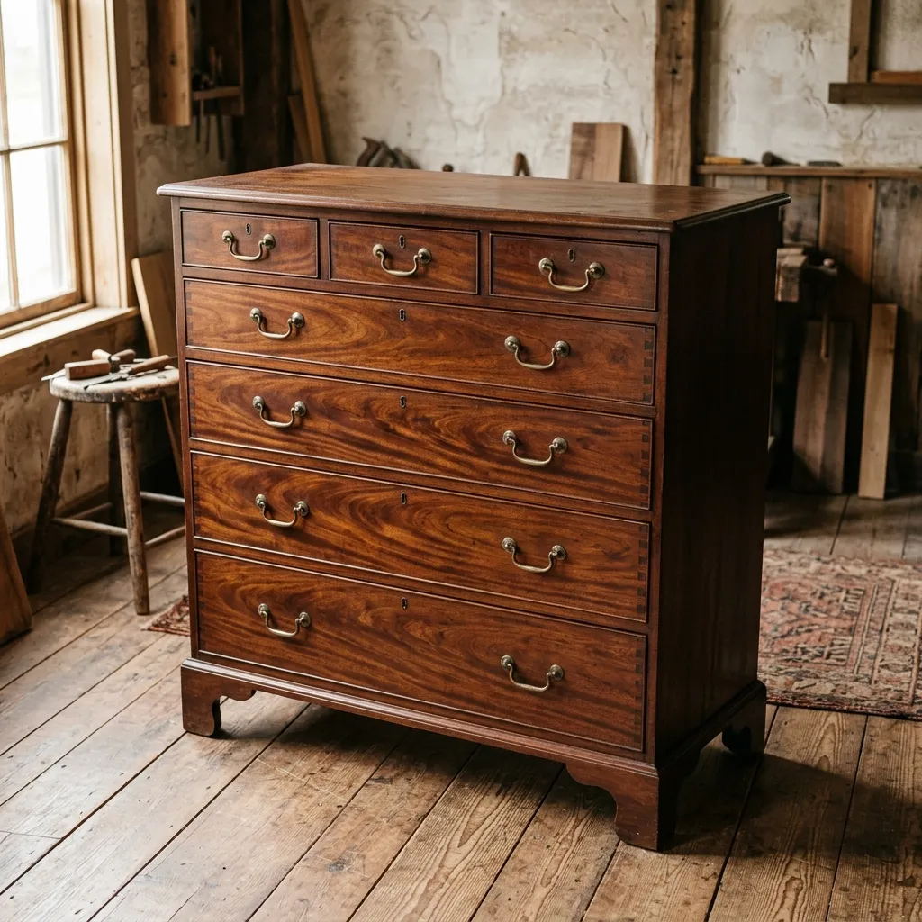 Mahogany chest of drawers